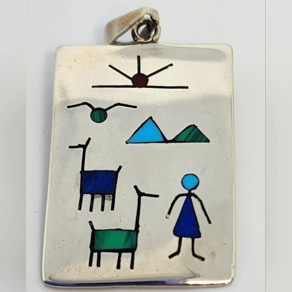 Sterling Diaguitas Charm Pendant